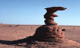 Ostsahara, Sudan: Bayuda- und Nubien-Expeditionen - Erodierter Sandstein